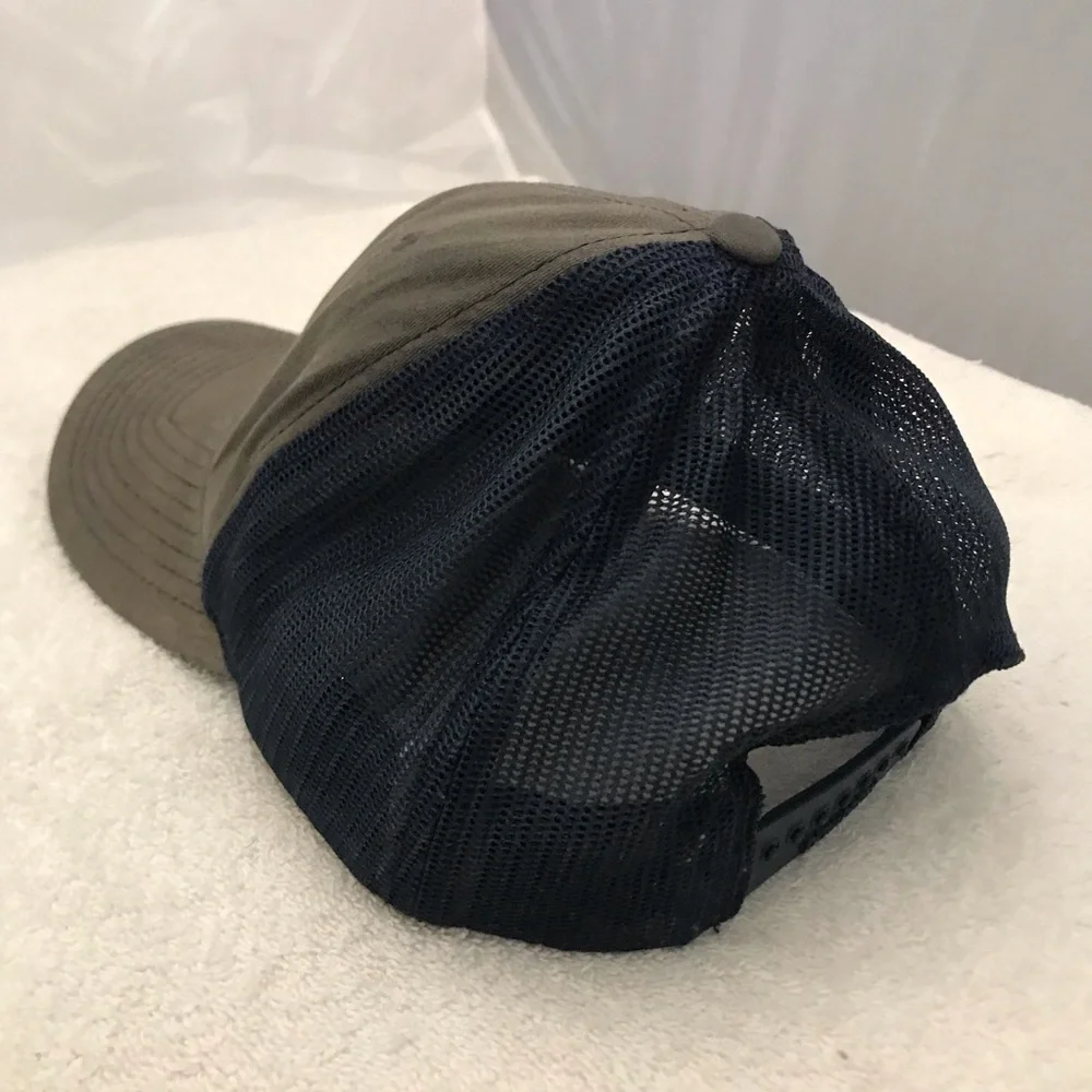 Richardson Adjustable Snap Back Grey/Green/Blue Trucker Hat